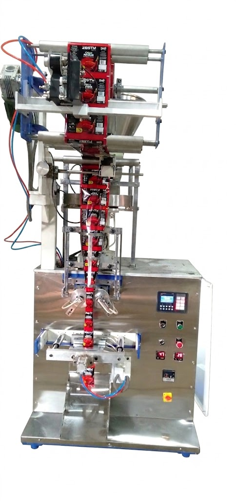 Half pneumatic powder filling machine