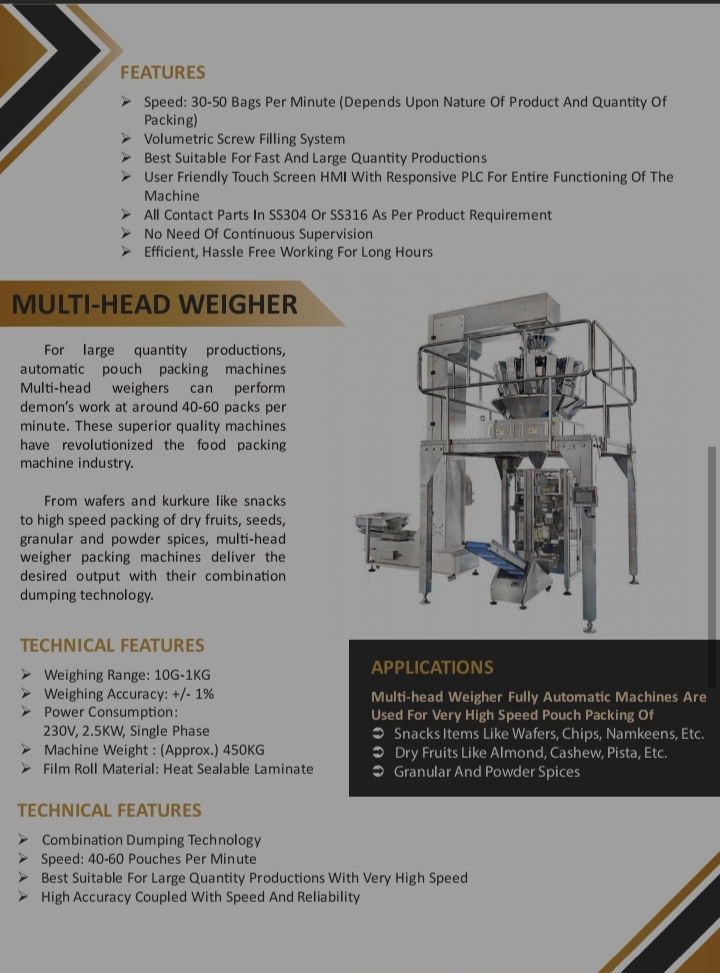 Multi-head combination weigher